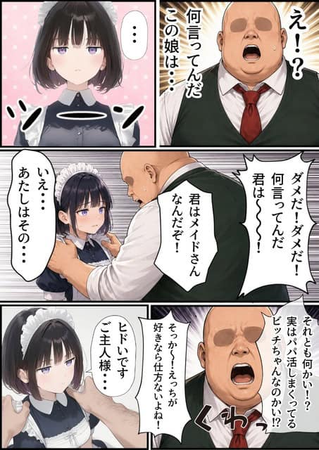 白いシャツ姿の男性が葵の両肩を掴んで顔を寄せ、葵は頬を赤くしながらジト目で見上げる